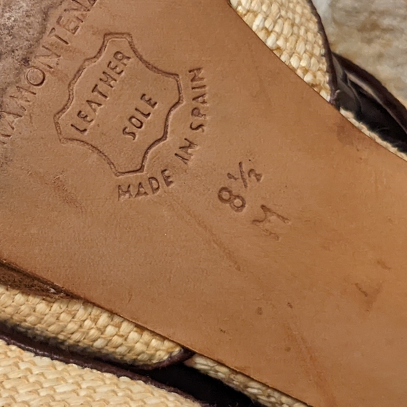 Raymon Tenza Woven Tie Sling Back Sandal Heels 8.5 M - Picture 8 of 8